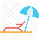 Beach Beach Chair Beach Umbrella Icon