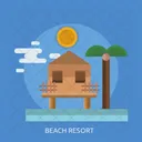 Beach Resort Stay Icon