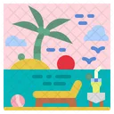 Beach Summer Holidays Icon