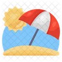 Beach Beach Side Beach Umbrella Icon