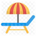 Beach Umbrella Deck Icon