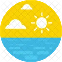 Beach Sea Sun Icon