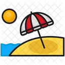 Beach Sea Umbrella Icon