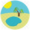 Oasis Beach Island Icon