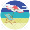 Beach Sunbath Sand Icon