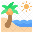 Beach Sea Ocean Icon