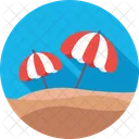 Beach Umbrella Tanning Icon