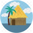 Beach Trekking Hut Icon