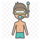 Beach Boy Snorkel Icon