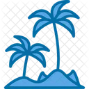Beach Island Ocean Icon
