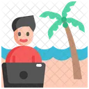 Beach Vacation Holiday Icon