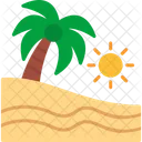 Beach Summer Vacation Icon