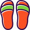 Beach Flipflops Footwear Icon