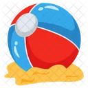 Beach Ball Inflatable Ball Beach Toy Icon
