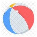 Beach Ball Inflatable Ball Summer Ball Icon