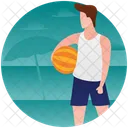 Beach Ball Handball Beach Game Icon