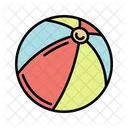 Beach Ball Inflatable Colorful Icon