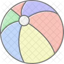 Beach Ball Lineal Color Icon Icon