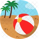 Beach Ball Summer Vacation Icon