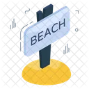 Roadboard Signboard Beach Board Icon