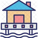 Beach Bungalow Beach House Boatshed Icon