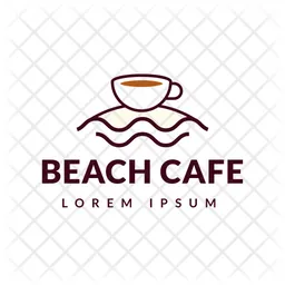 Beach Cafe Logo Icon