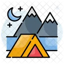 Background Beach Camping Icon