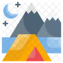 Background Beach Camping Icon