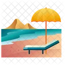 해변 의자  아이콘