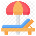 Beach Deck Chair Icon