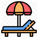 Beach Deck Chair Icon