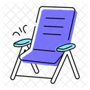 Beach Chair Sun Chair Deck Chair Icon