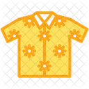 Beach Clothes Hawaiian Shirt Garment Icon