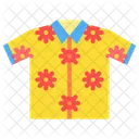 Beach Clothes Hawaiian Shirt Garment Icon