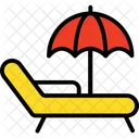 Beach Deck Beach Parasol Icon