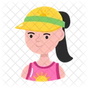 Beach girl  Icon
