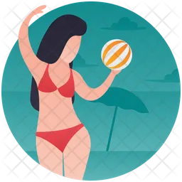 Beach Girl  Icon