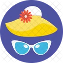 Beach Hat Floppy Hat Summer Hat Icon