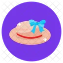 Ladies Hat Beach Hat Top Hat Icon