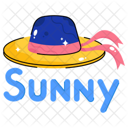 Womens beach hat color icon Royalty Free Vector Image