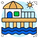 Beach home  Icon