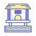 Beach Hut Beach Resort Icon