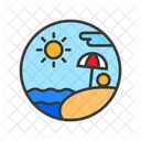 Beach Sand Ocean Icon