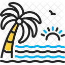 Beach Sea Water Icon