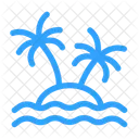 Beach Summer Coconut Tree Icon