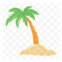Summer Sand Bucket Beach Umbrella Icon