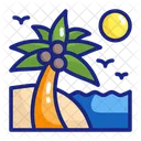 Beach Puerto Rico Caribbean Archipelago Icon