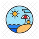 Beach Sand Ocean Icon