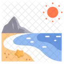 Beach And Sun Beach Summer Icon