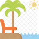 Sea Beach Relaxation Icon